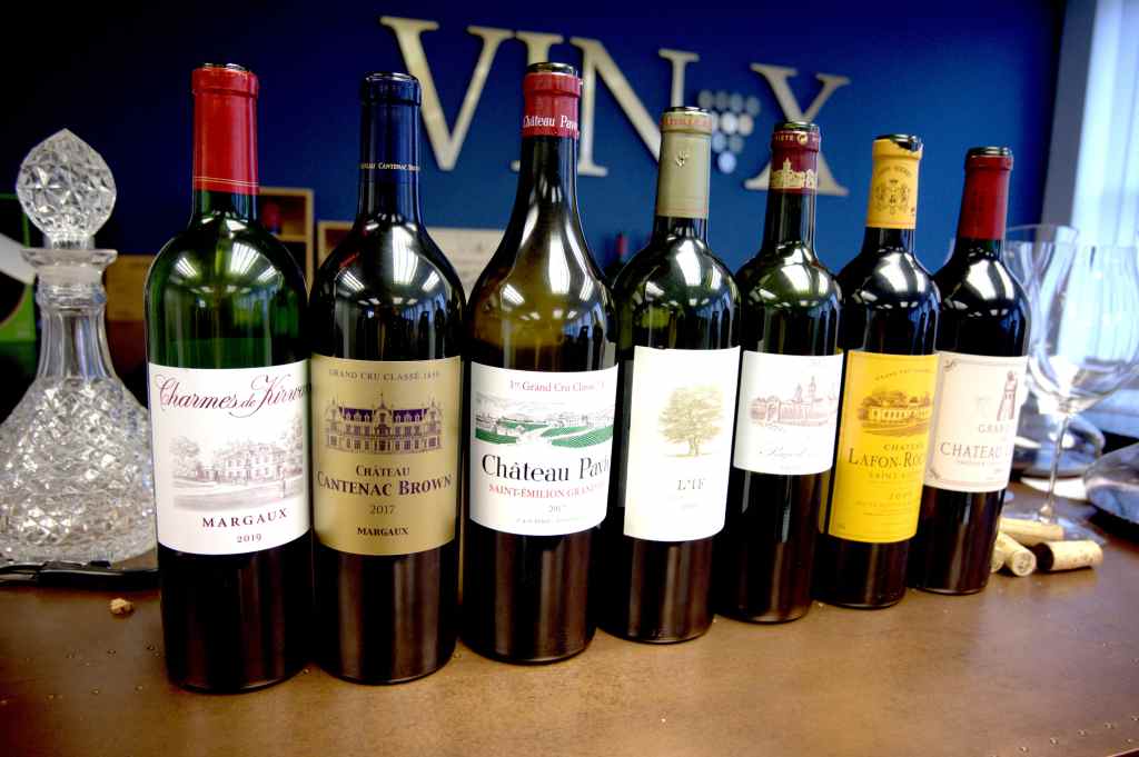 7 Finest Bordeaux Red Wines at a Tasting Event at Vin-X office